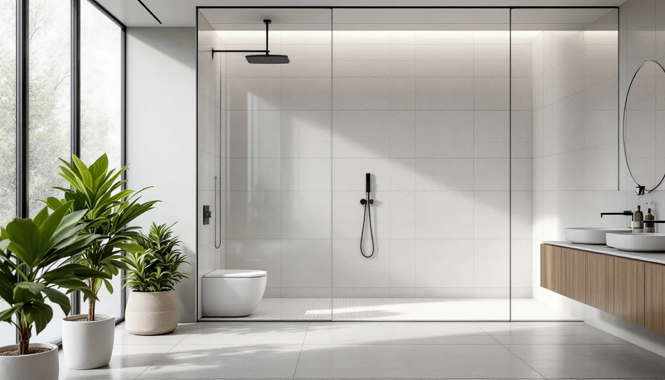 Transformez votre salle de bains : douche de plain‑pied sécurisée et chic