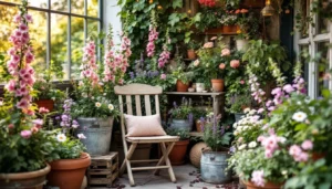 Jardin cottage en pot : le charme anglais à portée de main